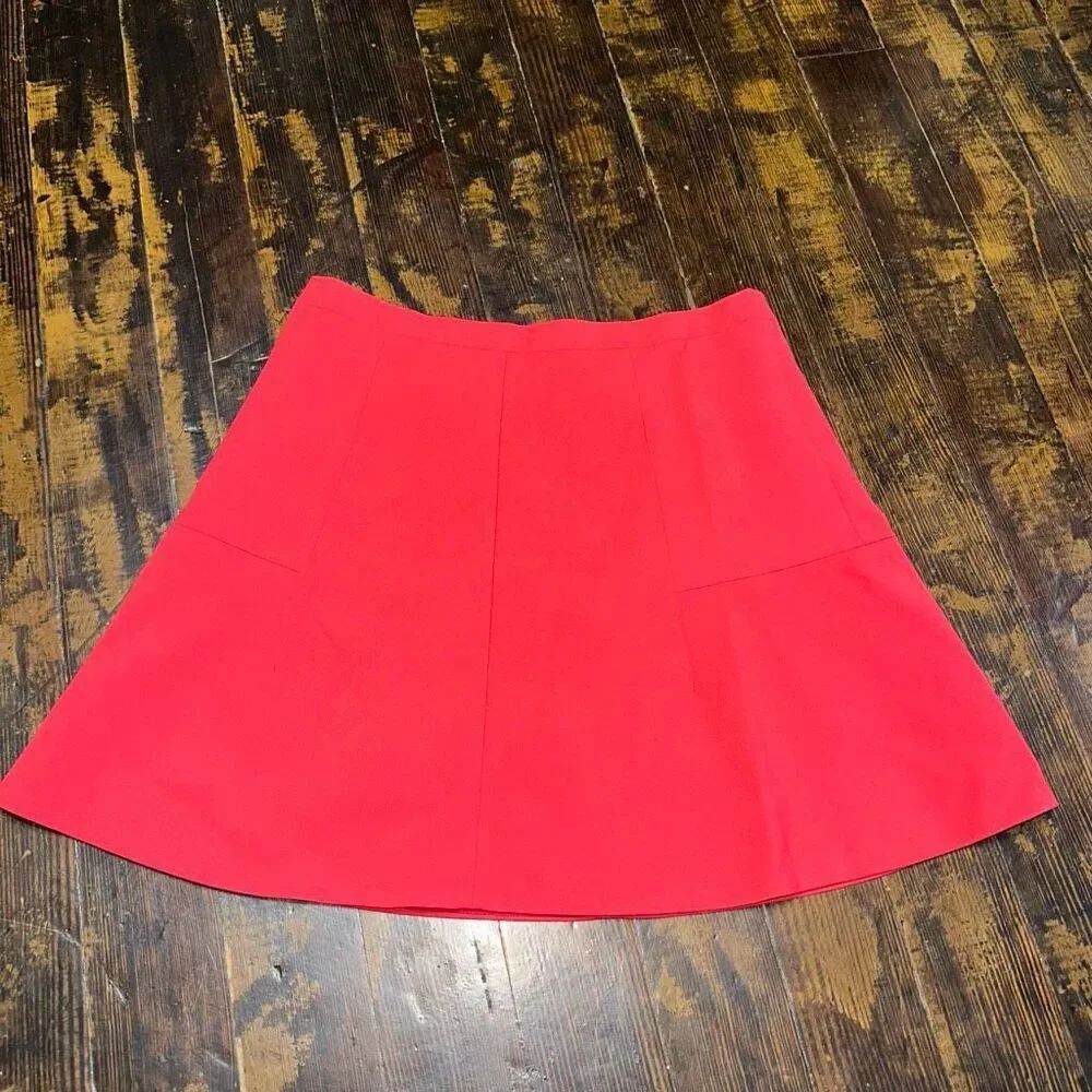 J Crew a-line preppy business casual size 4 red skirt